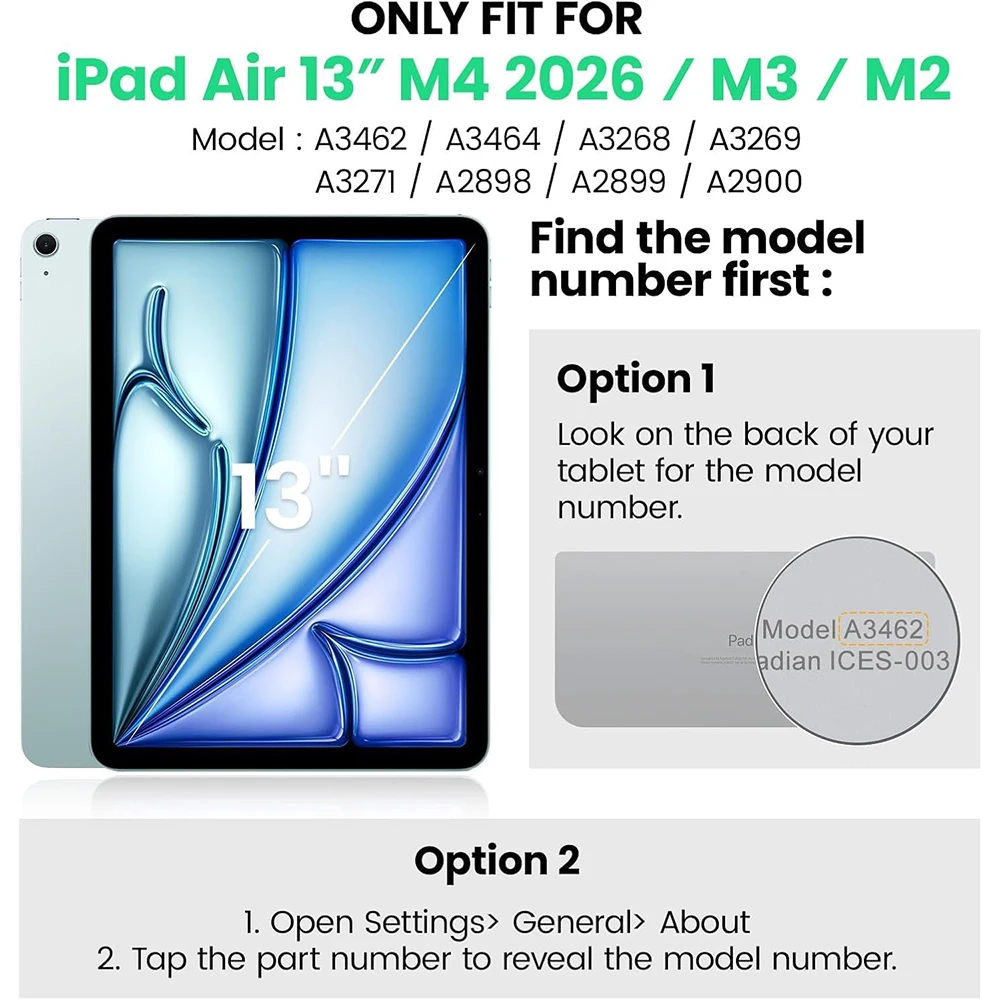 For iPad Air 13 2026 Tempered Glass Screen Protector 13.0 Inch Tablet Anti Scratch HD Clear Protective Film A3462 A3461