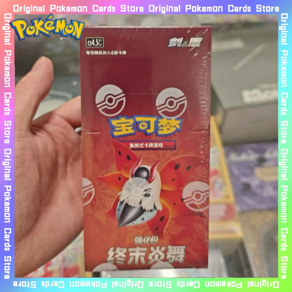 

100% оригинал Pokemon PTCG 6.5 Final Flame Dance Booster Pack упрощенные китайские карты аниме Коллекционная коллекционная подарочная коробка игрушка