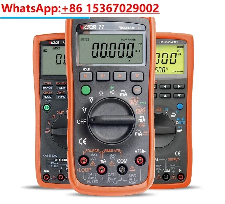 Victory VC77/78/79A+signal source generator current voltage thermocouple process calibrator multimeter