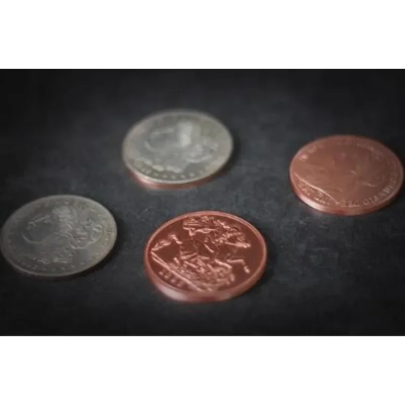 

Sun and Moon Coin Set (Walking Liberty Half Dollar) Close Up Magic Tricks Coins Vanish Magia Illusions Props Gimmicks Mentalism