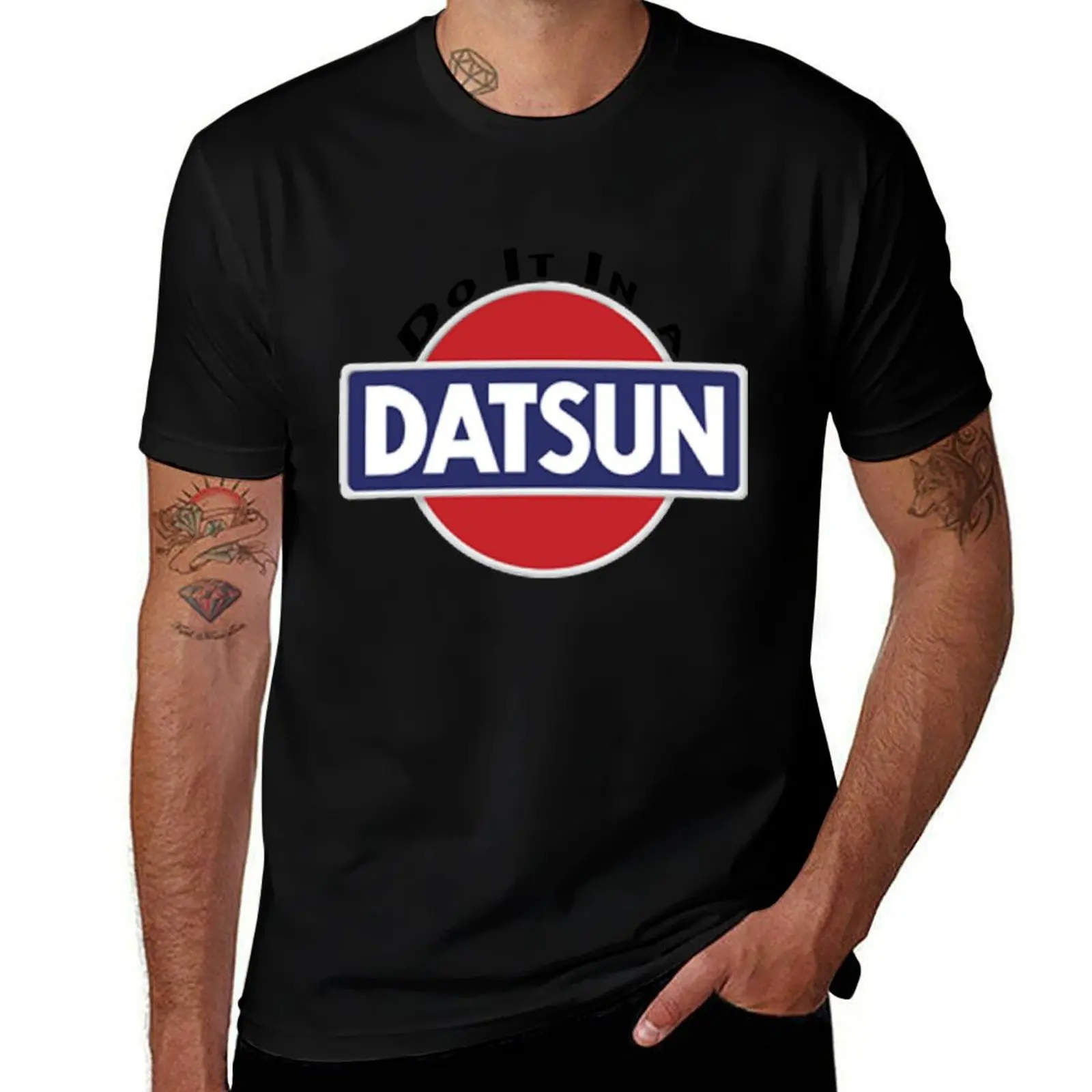 

datsun logo and saying T-Shirt g man t shirts for men t shirts for man slim fit T-Shirt