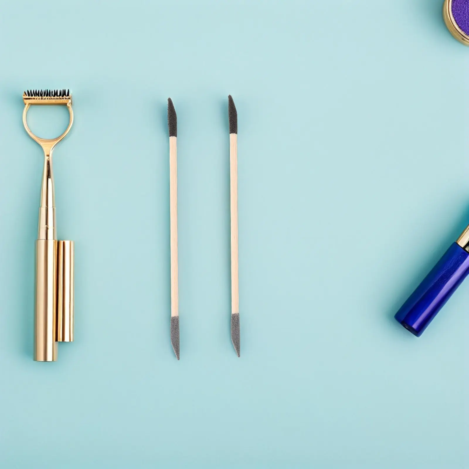 

50Pcs Nail Filing Tools Double Ended Sanding Sticks Wood Cuticle Pusher Manicure Pedicure Nail Art Detailing Supplies