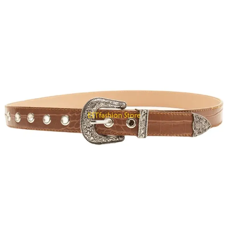 Y5GC حزام خصر للسيدات من عصر الموضة، حزام PU مريح لمختلف الملابس