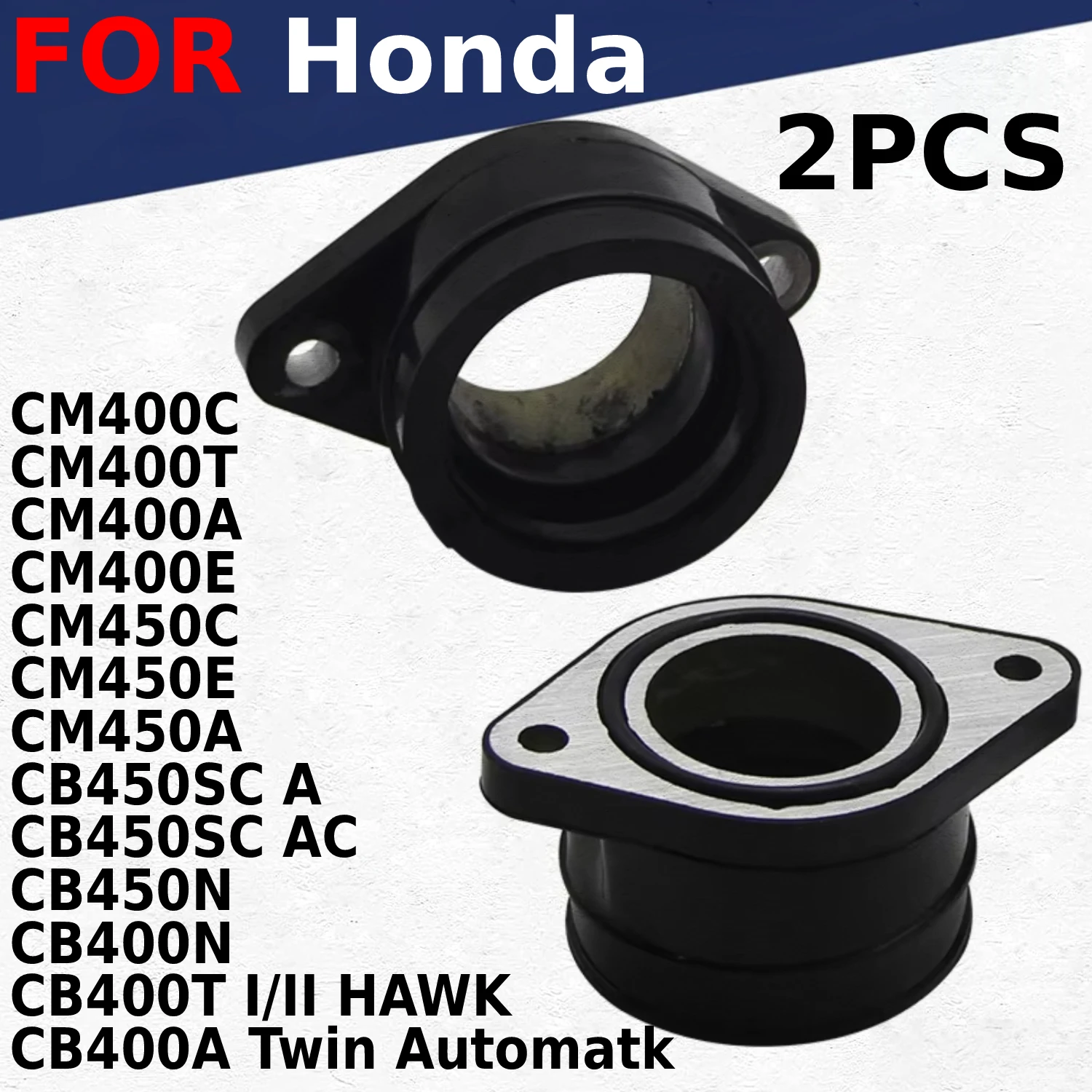 

Carburetor Interface Manifold Intake Glue for Honda CB400T CB400A CB450N CM400C CM400T 16211-413-000 16211-447-0