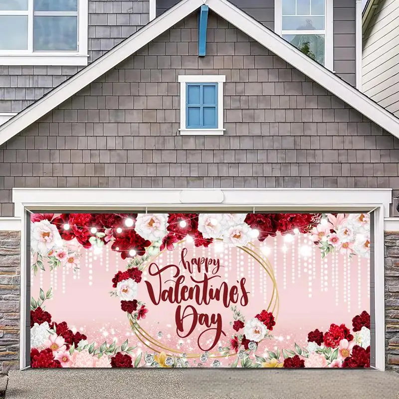 Garage background banners, decoration supplies for party, new Valentine's Day, holiday