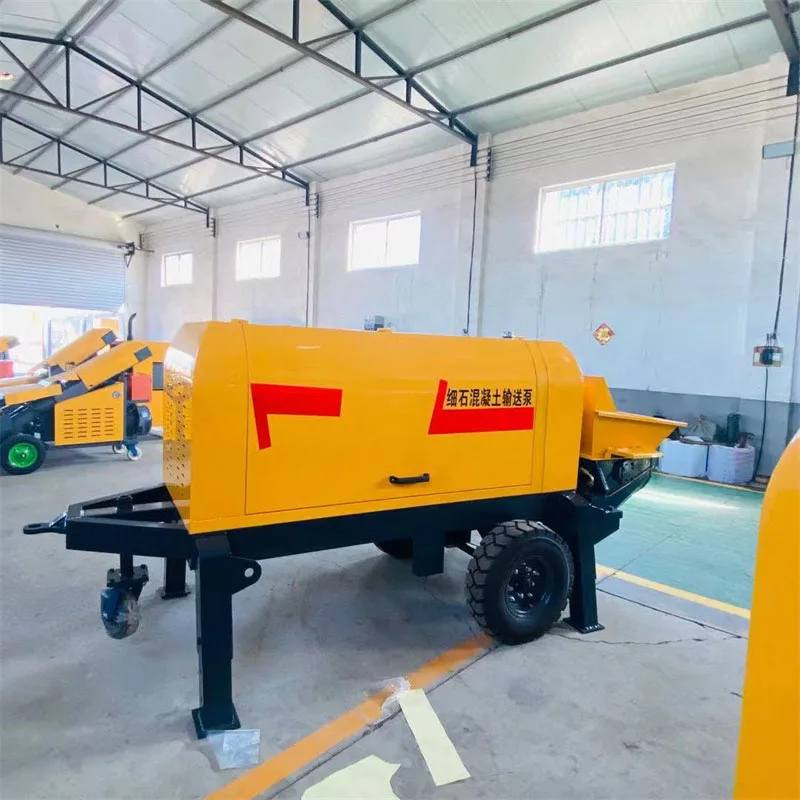 مضخة الخرسانة الكهربائية/الديزل المرنة المستخدمة في البناء مع خرطوم