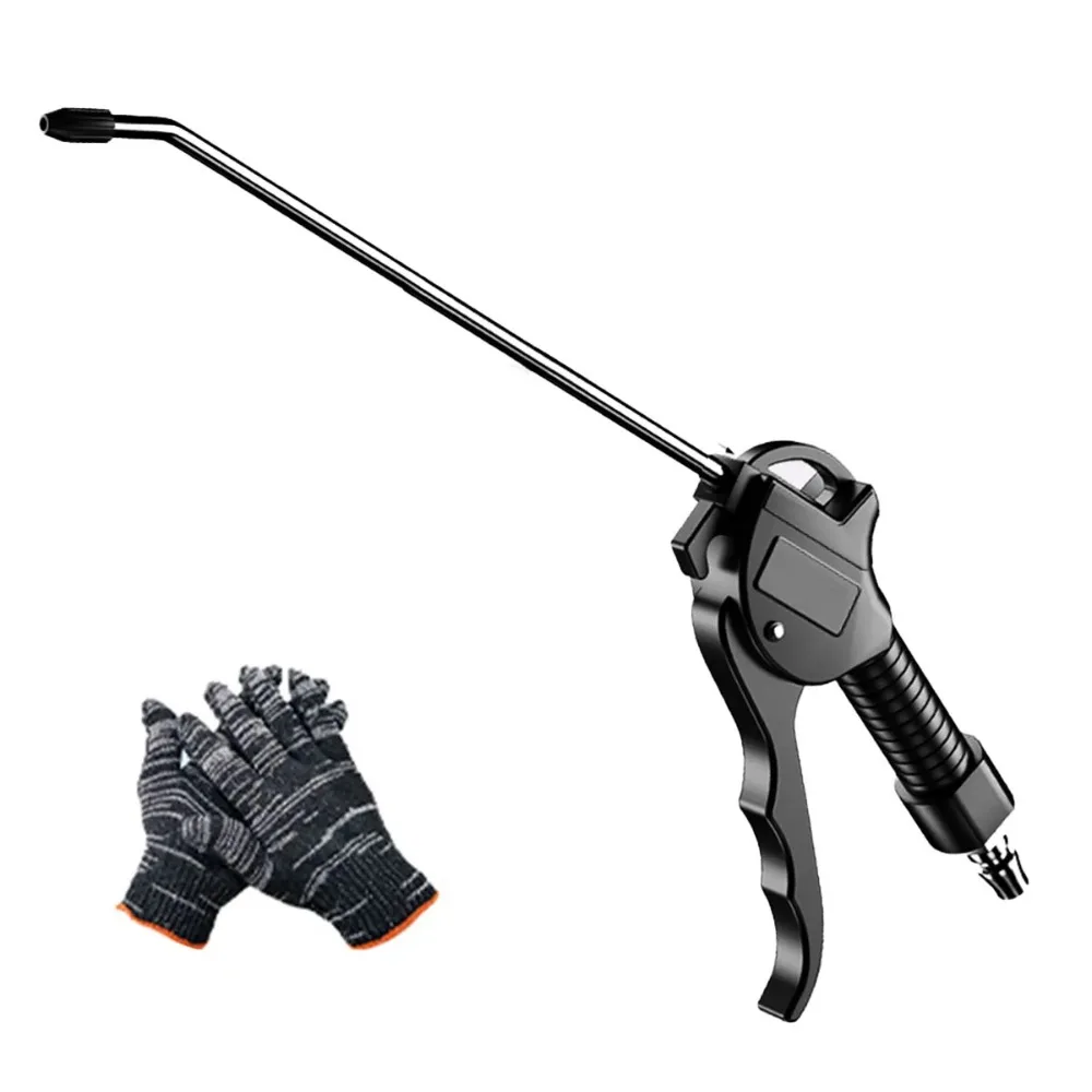 Air Blow Gun, High Flow Air Blower Gun for Compressor with Angled Bent Nozzle, Three Colors to Choose from, Long Style
