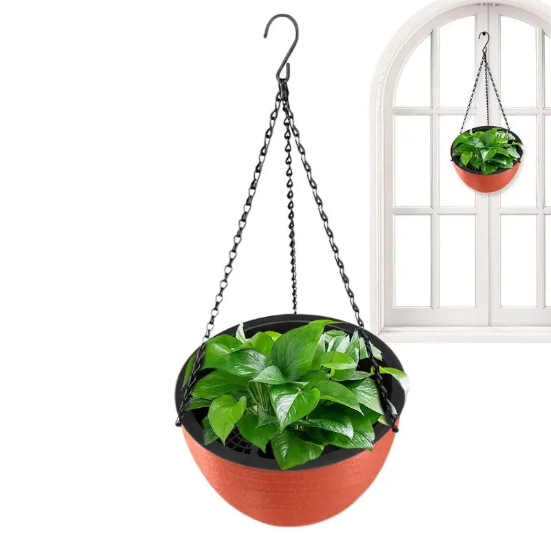 Suspend Basket Flowerpot Modern Plant Hanger Storage Balcony Bracketplant Garden and Indoor Plant Pot Planting Container