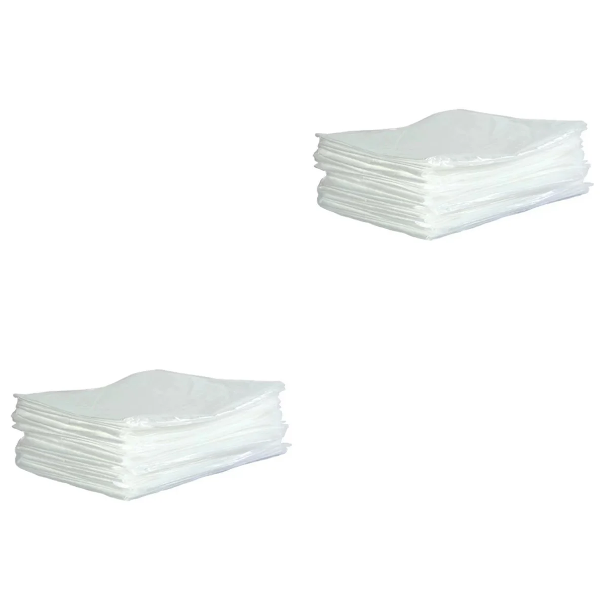 

2 Count Bottom Pad Foot Basin Bath Bag Pedicure Liner Plastic HDPE Clear Tub Practical