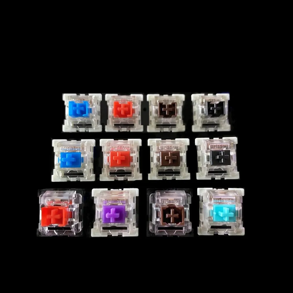 Outemu Dustproof Switch RGB 3 Pin Linear Clicky Tactile Brown Red Blue Purple Black MX Swithes For Mechanical Keyboard