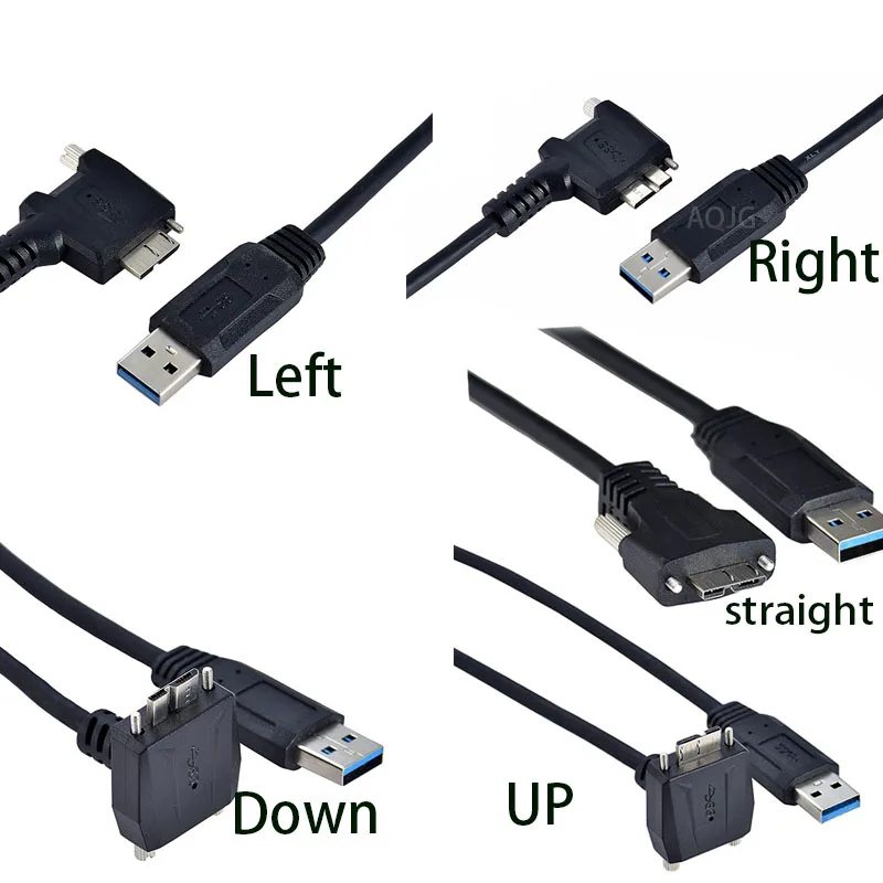 

Промышленная камера с углом поворота USB Micro B male, с винтовой фиксированной панелью, для мобильного жесткого диска, кабель 30 см