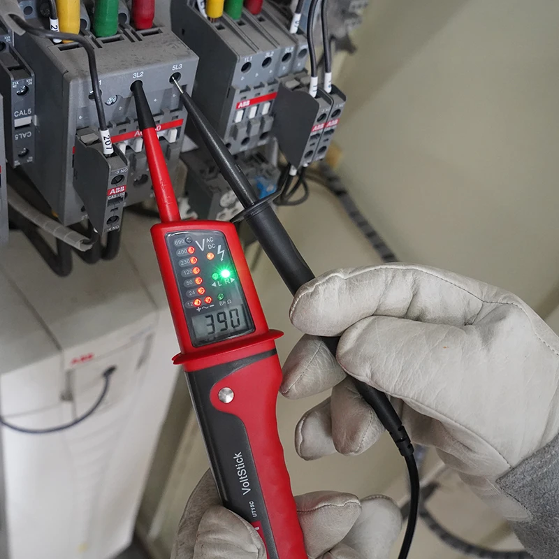 UNI-T ut15c ut18c ut18d Spannungs prüfgerät Sonde Volt Anzeige messer Phasen folge Kontinuität Spannungs detektor Digital multimeter – Detail 5