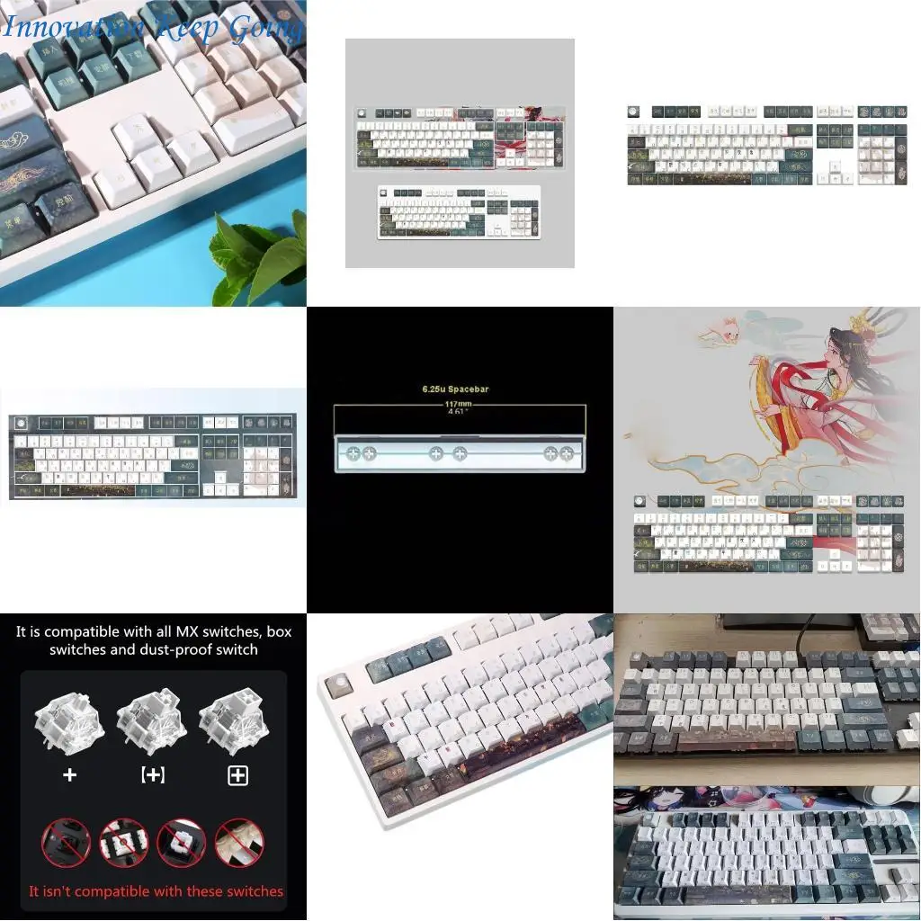 

E65C Ancient Keycaps PBT Dye Sublimations Original Profile Keycap for Mechanical