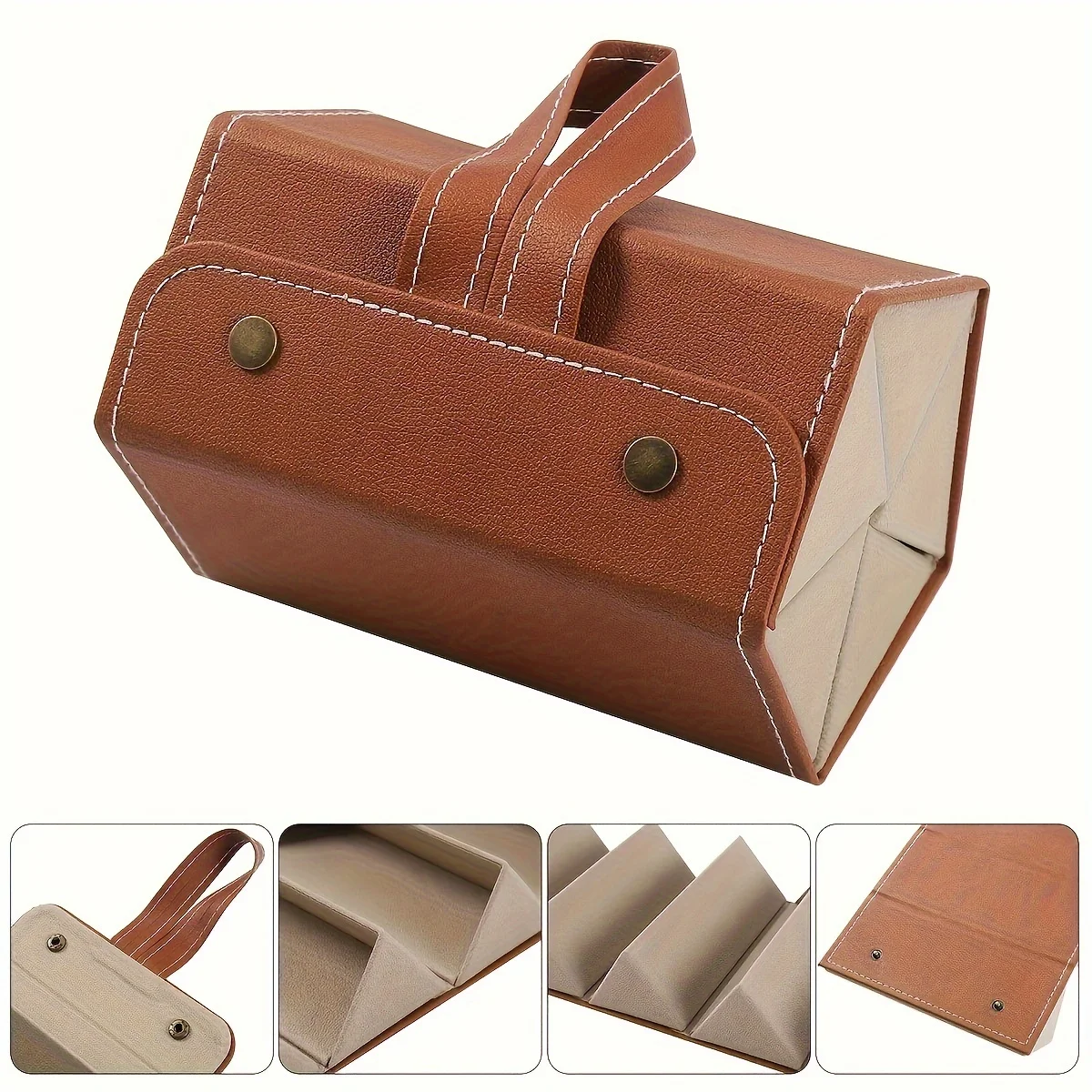 

1 шт. портативный складной футляр для очков с несколькими сетками, противоударный ящик для хранения солнцезащитных очков для коллекции очков