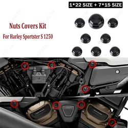 Sportster S 1250 Nuts Covers Nuts Covers Kits Width 22 Width 15 For Harley Sportster S 1250 RH 1250 2021 2022 2023 2024