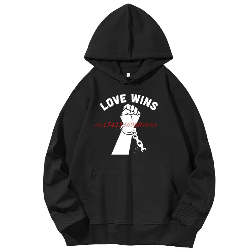 

Бесплатная доставка Will Love Wins, модные толстовки с капюшоном с графическим рисунком, унисекс, хлопок, весна-осень, свитер с длинными рукавами и принтом, пуловер, толстовки