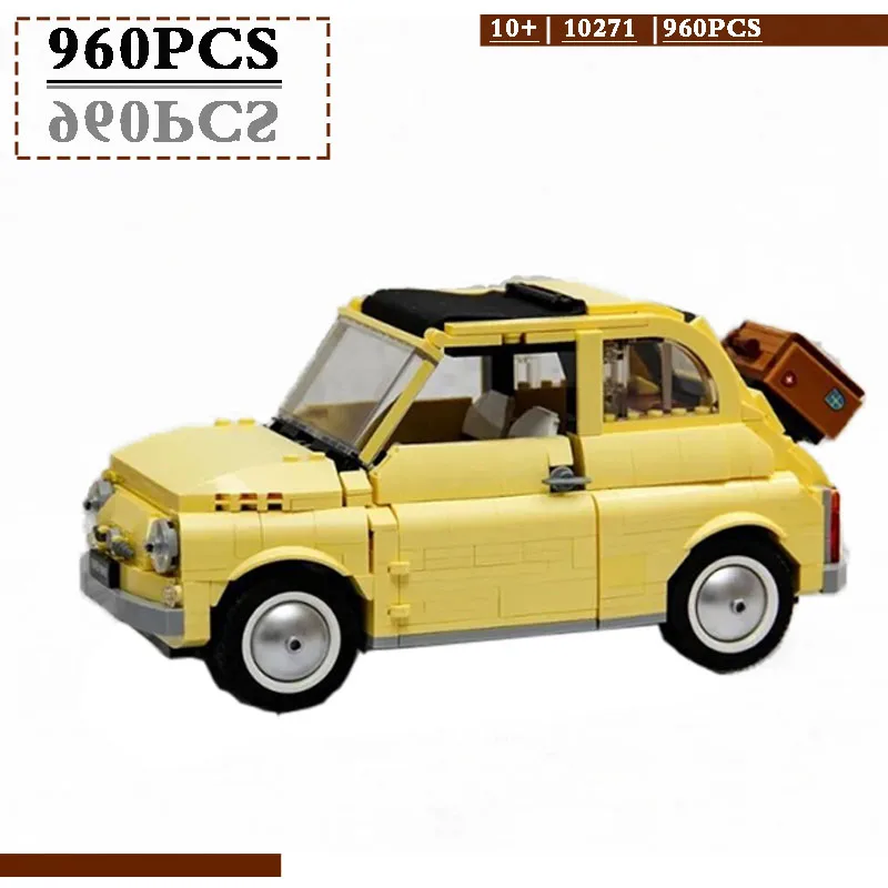 Spot model car toy Moc creative series 10271 tourist picnic car building blocks educational toy boys gifts kids Christmas gifts