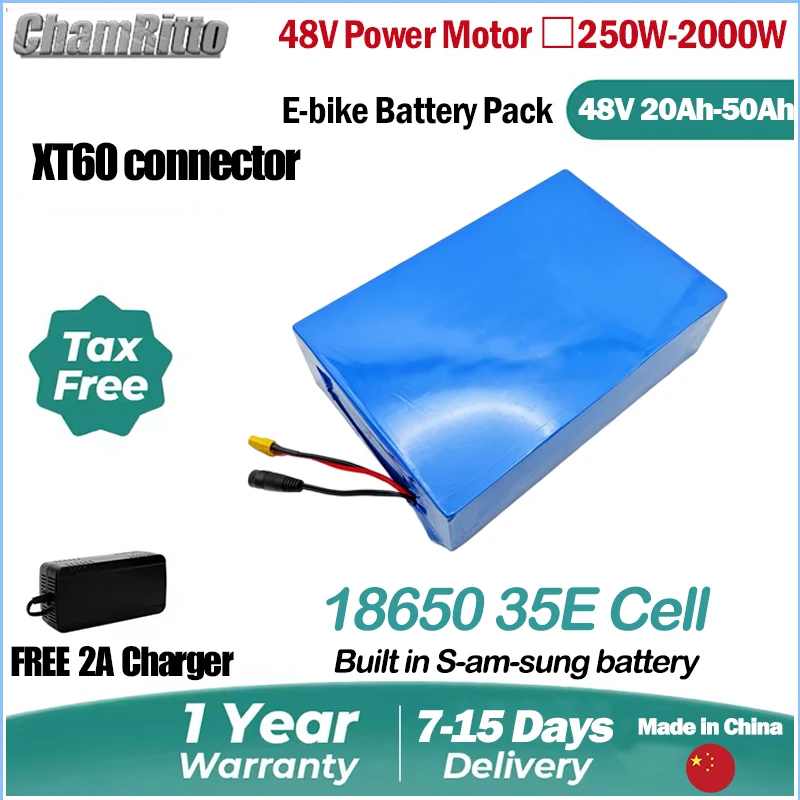 

Аккумулятор литий-ионный 48В для электровелосипеда 750Вт, 20Ач, 1000Вт, 14Ач, 30Ач, 40Ач, 1500Вт, 35Ач, 50Ач, 2000Вт