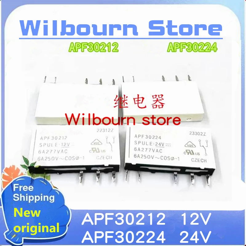 5PCS/LOT APF30212 12V APF30224 24V  6A  DIP New original stock