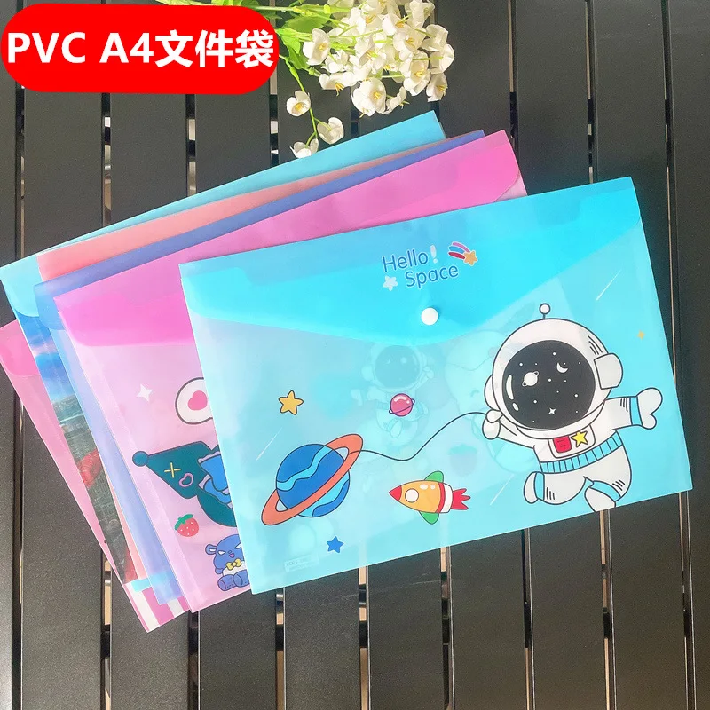 

1pc Cute Animal A4 File Bag Durable Document Organizer Storage Folder Office School Supplies Stationery Kids Gift