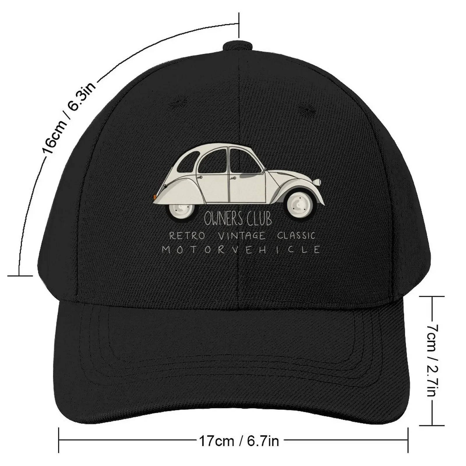 Passion 2cv Owners Club Baseball Cap Golf Wear Sun Hat For Children Thermal Visor Hat Baseball Cap Caps Male Women's