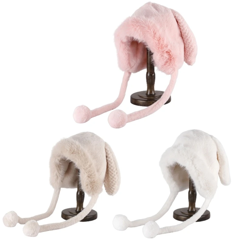 Furry Plush Hat Long Hat Lovely Girl Costume Women Photo Headwear