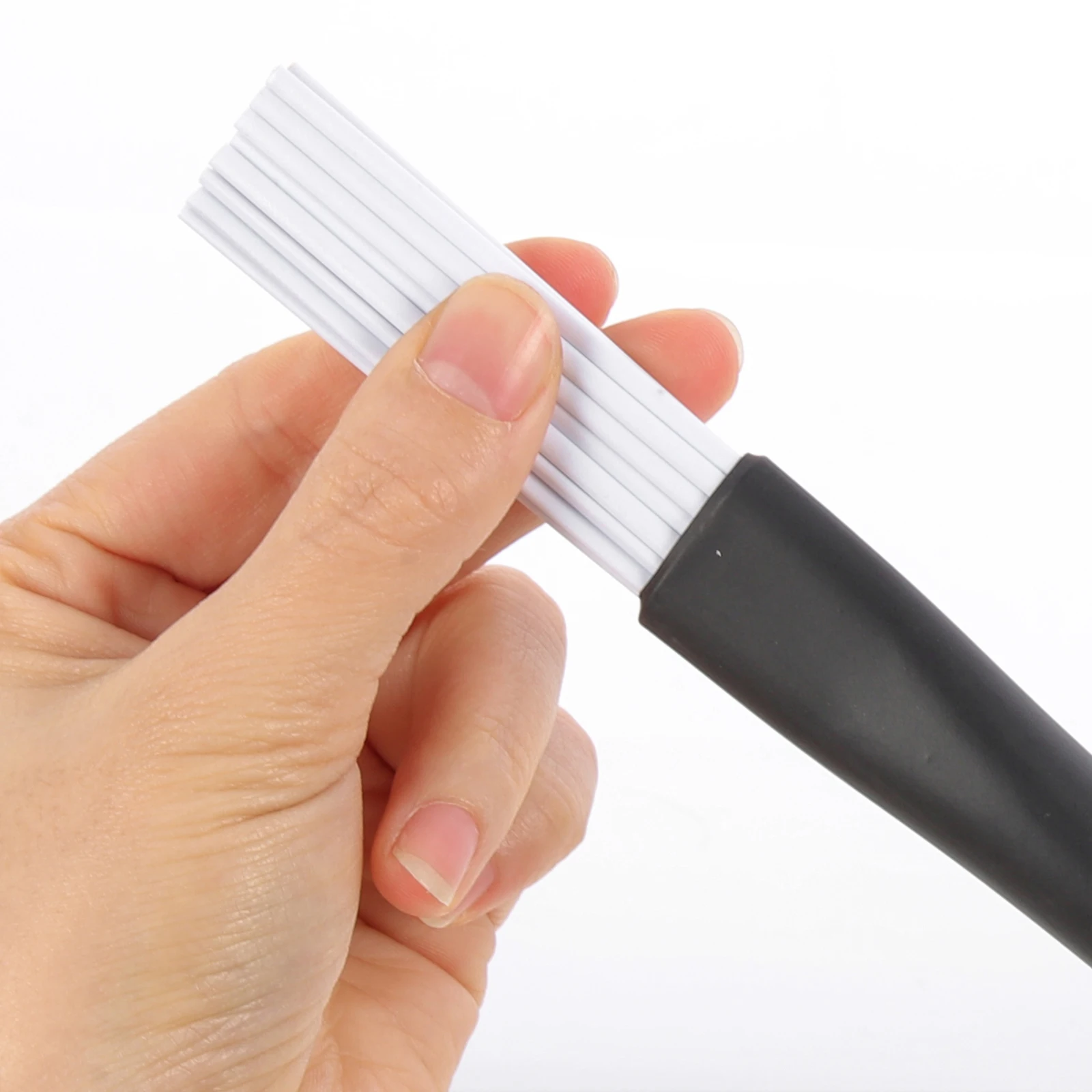 

Nylon Drum Brush for Drums Wire Drumstick Brushes Jazz White with Plastic Handle Practical