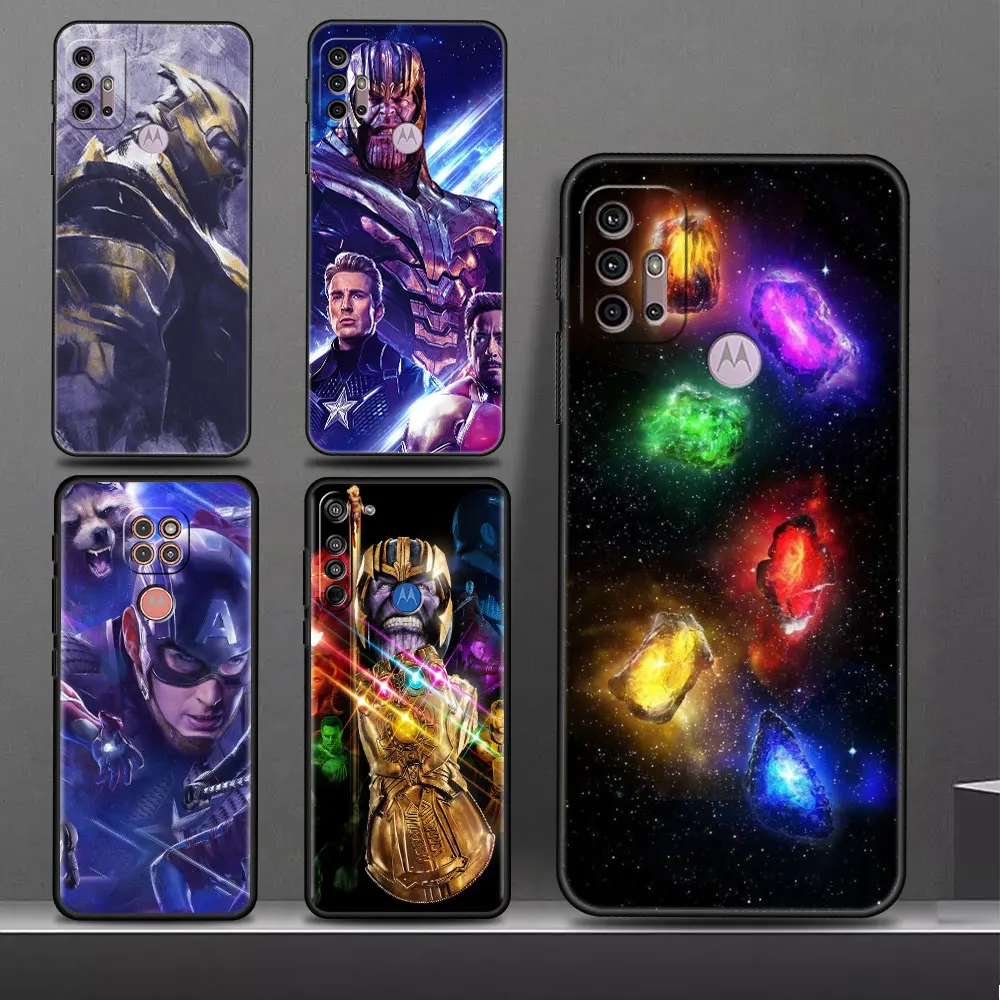 Marvel Thanos Infinity Gauntlet Phone Case For Motorola Edge 20 Pro G51 30 Neo G22 One Fusion G31 G9 Power Cover Silicone Bumper