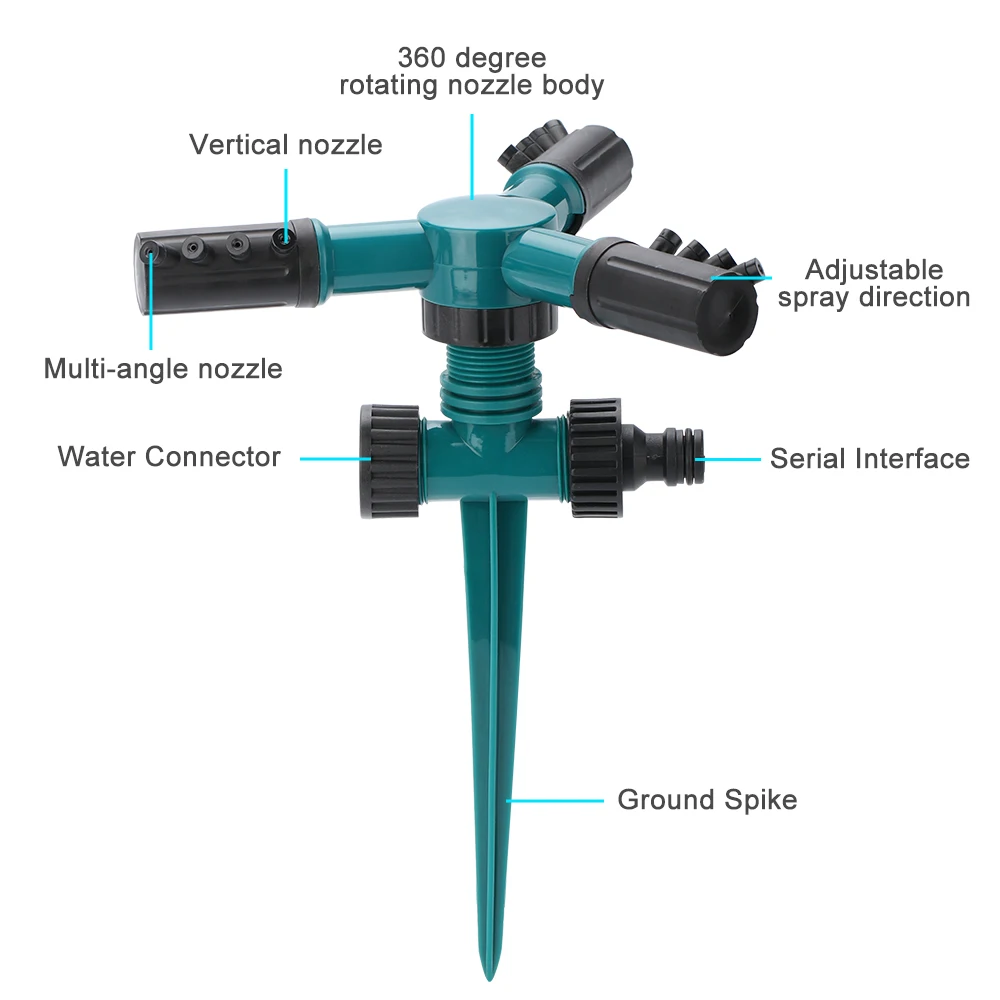 CMCP Garden Lawn Rotating Sprinkler 1/2