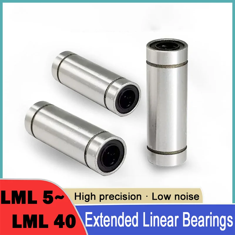 1Pcs Extended Linear Bearings LML5~LML40 CNC 3D Printer Parts Long Linear Motion Ball Bearing Linear Ball Bearings