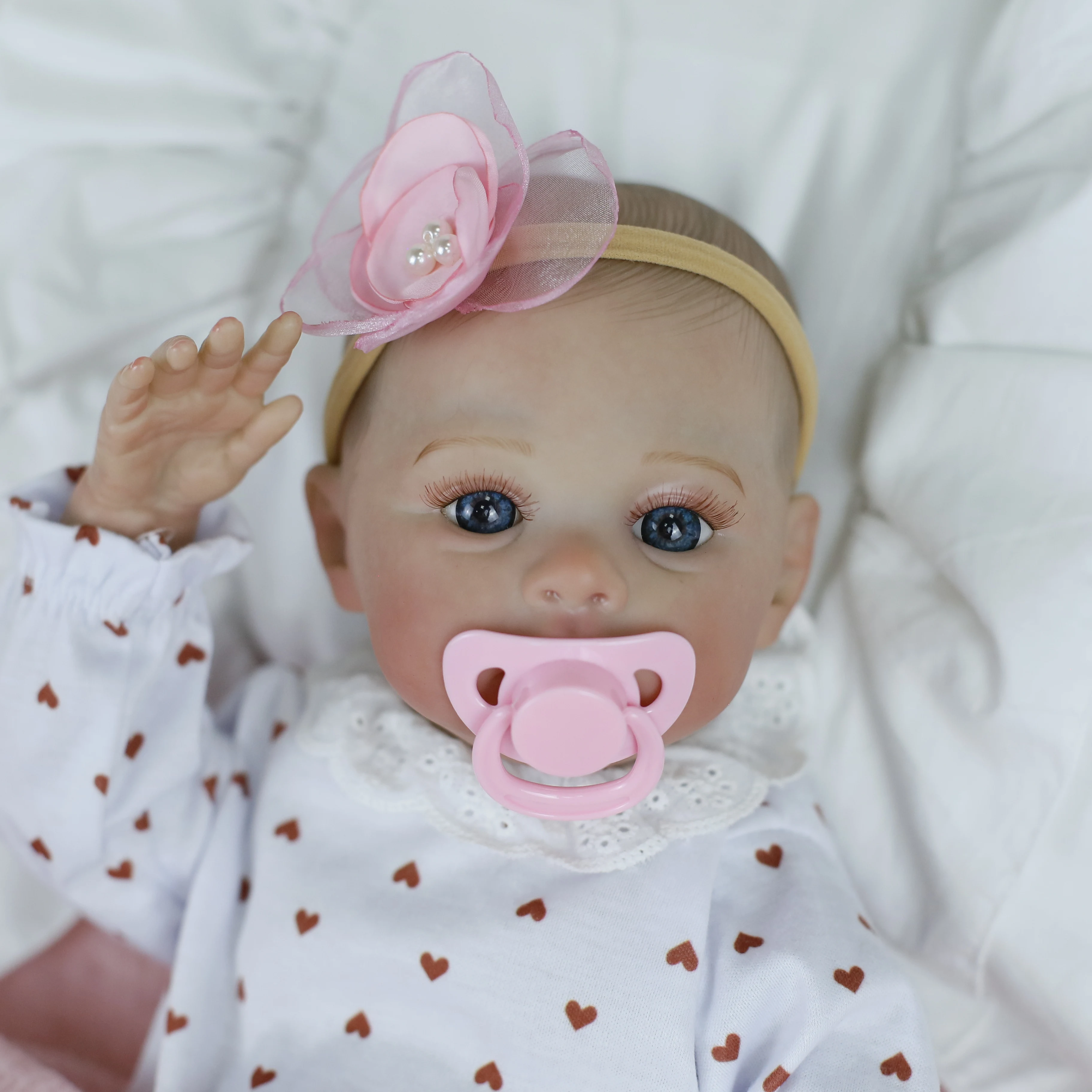 18 pollici Baby Doll Reborn Like Real Full Body Silicone Alive Girl Ya finito Realistico dipinto Bambino Neonato Bambola Giocattolo Regali