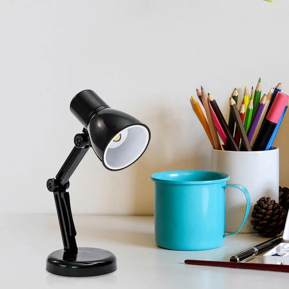 Portátil pequeno LED Desk Lamp Reading, Clip-On Travel Lamp, High Bright luz quente, livro luzes, 180 graus de rotação, presente perfeito