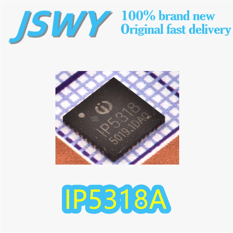

(5/50 pieces) IP5318A Genuine Silkscreen: IP5318 QFN40 Package Integrated Type-C/QC3.0 Fast Charging Electronics In Stock