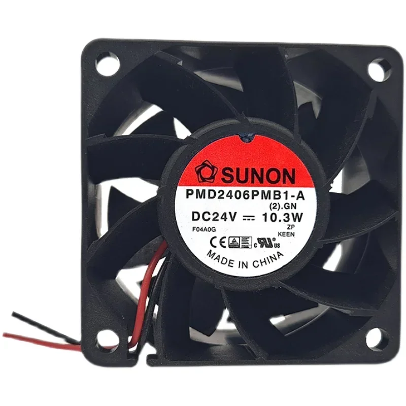 For Sunon PMD2406PMB1-A (2).GN 6038 2wires DC 24V 10.3w frequency converter cooling fan