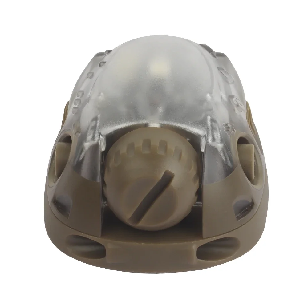 خوذة تكتيكية مصباح إشارة قابل للتعديل أحمر/أخضر/أزرق/أبيض/وضع الأشعة تحت الحمراء للصيد في الهواء الطلق والتخييم مصباح ليد جيب Airsoft خوذة والعتاد