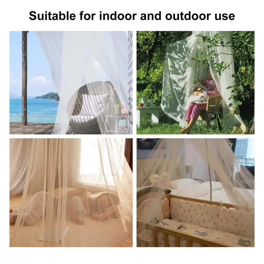 Mosquito Net Breathable Single Door Mosquito Net Bed Canopy with Easy Installation Fully Enclosed Anti-mosquito Bed for Peaceful