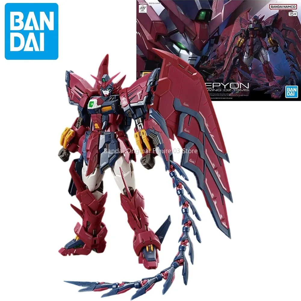 

in stock Bandai RG 1/144 Gundam Epyon Action Figure Anime Mobile Suit Gundam Wing OZ-13MS Assembly Model Toys Gift For Boys