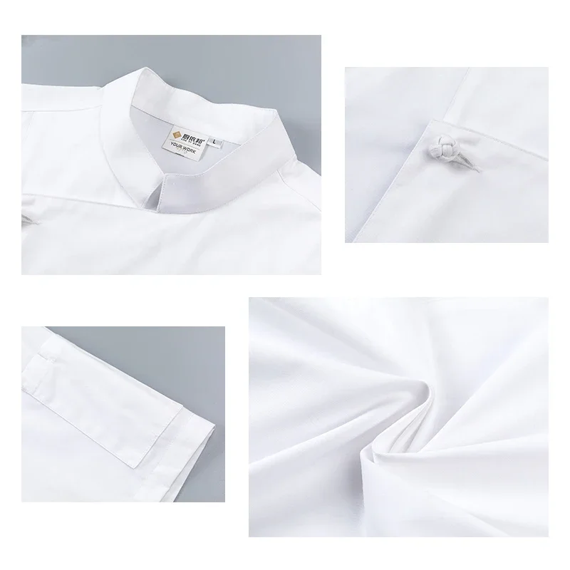 Kitchen Shirt Cooking Costume Waiter Work Clothes Restaurant Overalls Hotel Chef Uniform Men's Chef Jacket Bakery Workwear