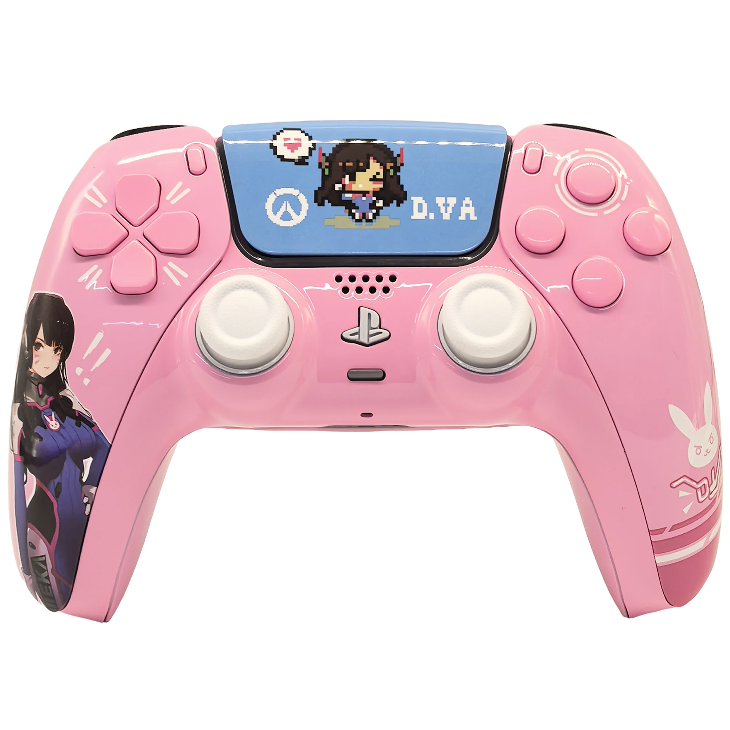 BO5 Piano Baked Enamel DVA Redesigned Replacement Front Shell Touchpad Compatible with PS5 Controller BDM-010/020/030/040/050
