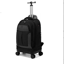 Rolling Backpack Men Trolley Backpack Bag Travel 20