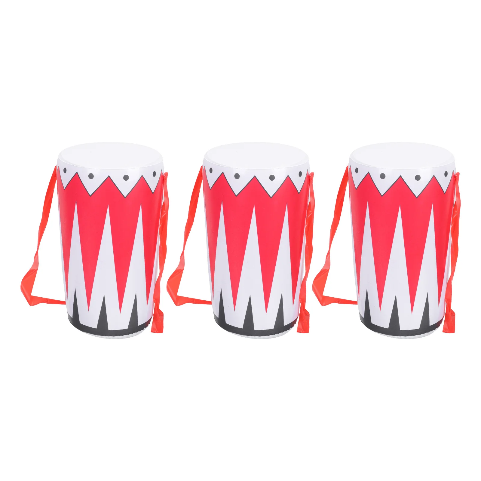 กลองคาดเอวเป่าลม 3 ชิ้น เครื่องดนตรีเด็กเล่นสำหรับงานปาร์ตี้ ของขวัญเด็ก การแสดงบนเวที ของเล่นเสริมสร้างจินตนาการ