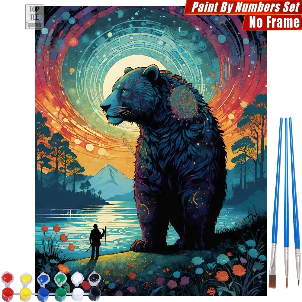 

Man Bear Vortex DIY Digital Oil Painting Set - Cosmic Fantasy Grand Family Activities Christmas Gift For Mom