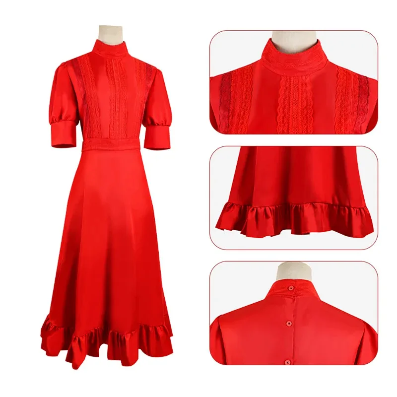 真珠コスプレ衣装ホラー映画女性ドレスハロウィンパーティーの服ロールプレイファッション新 sf/1