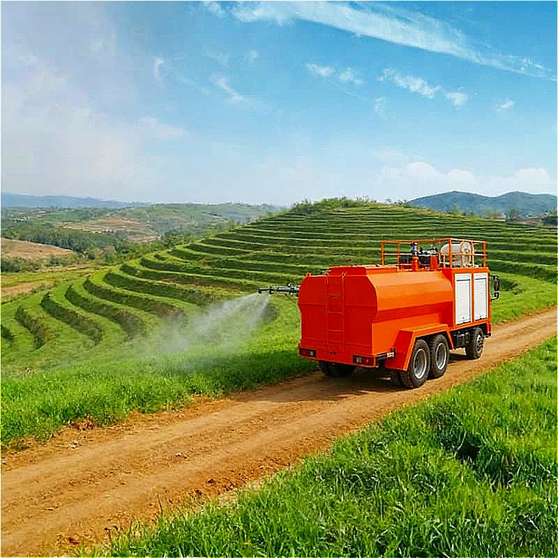 Portable Hydroseeding Machine 2000L for Grass Seed Spraying and Slope Stabilization All Terrain Hydroseeding Machine customized