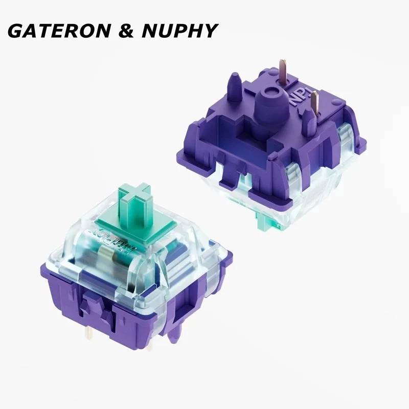 

NuPhy Azure Dragon V4 Switches POM 5PIN HP Tactile Mechanical Keyboard Switch RGB SMD Operating 45GF Factory lubrication