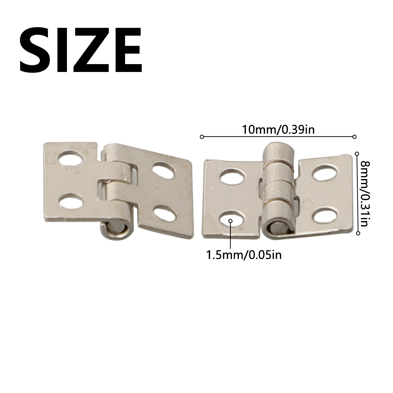 For Jewelry Box Repai Hinges Solid Butt Hinges For Jewelry Box Repai Miniature Size Mounting Holes New Practical