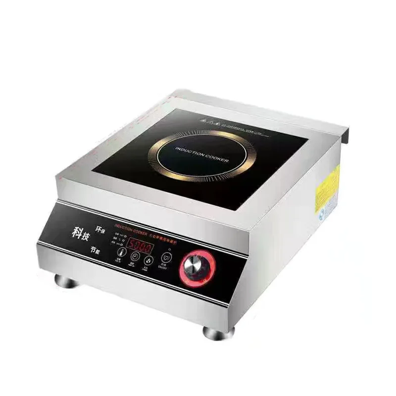 Commercial Induction Cooker 5000W High Power 380V Concave Stove for Restaurant Kitchen with Strong Flame