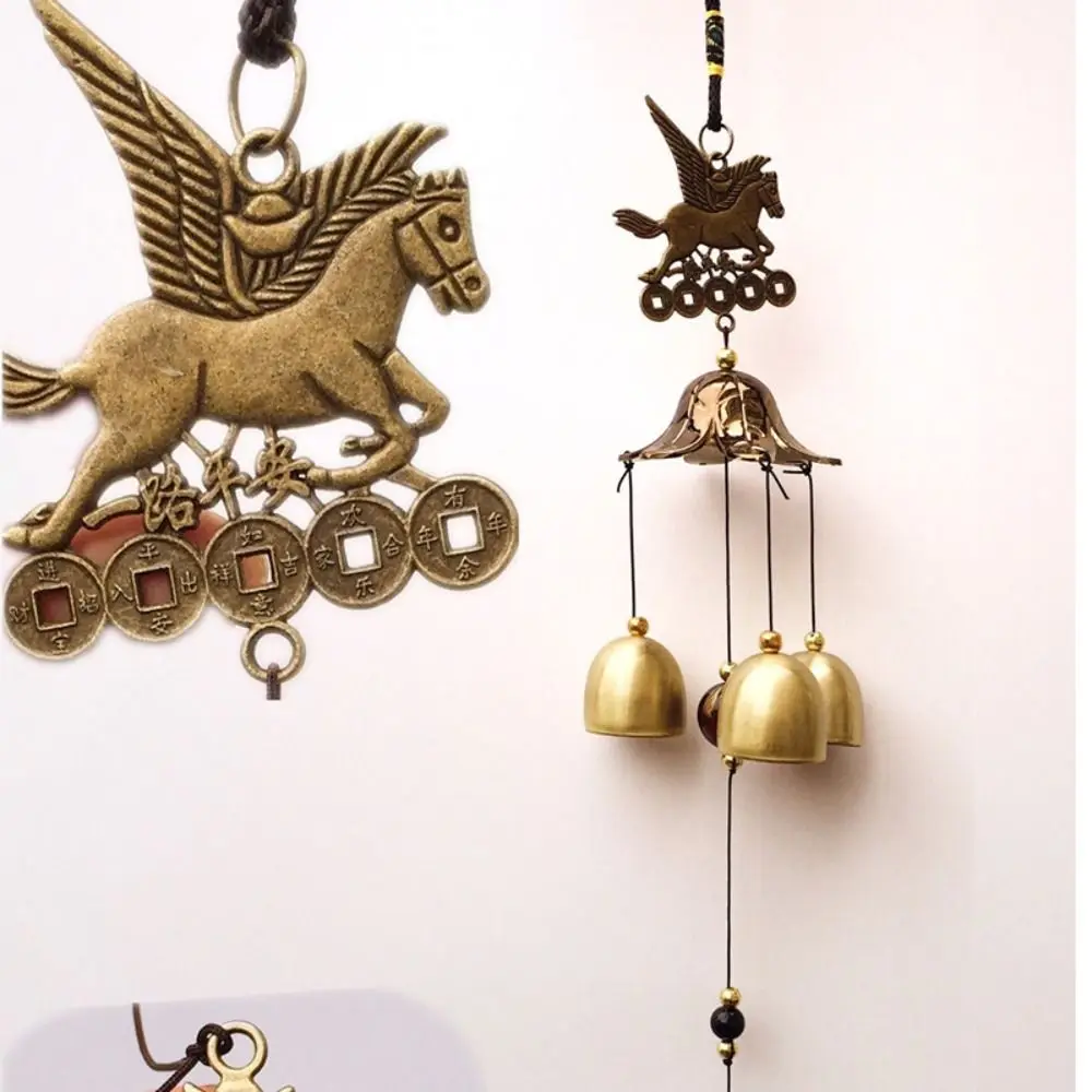 Outdoor Copper Bells Wind Chimes Creative DIY Hanging Ornament Home Retro Pendant Wind Chimes