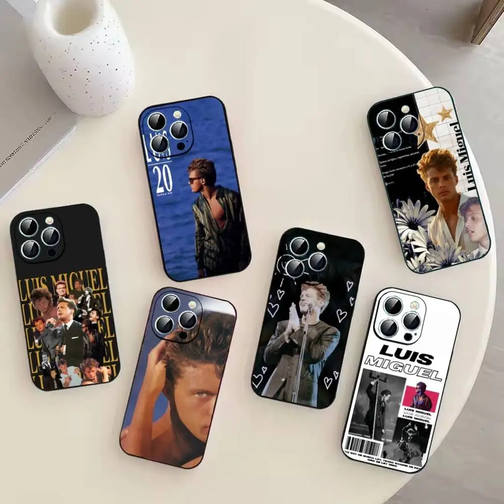 

Handsome Singer L-Luis Miguel Phone Case For iPhone 17, 16,15,14,13,12,11 Plus,Pro Max, Others Soft Black Cover