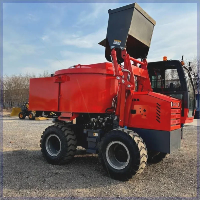 1.8 square 3.5 square automatic self-feeding concrete mixer truck efficient concrete transportation optimization